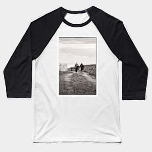 Fishermen heading home past the Mull of Galloway lighthouse - Scotland Baseball T-Shirt